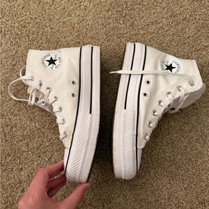 Converse Platform White High-Top Sneakers